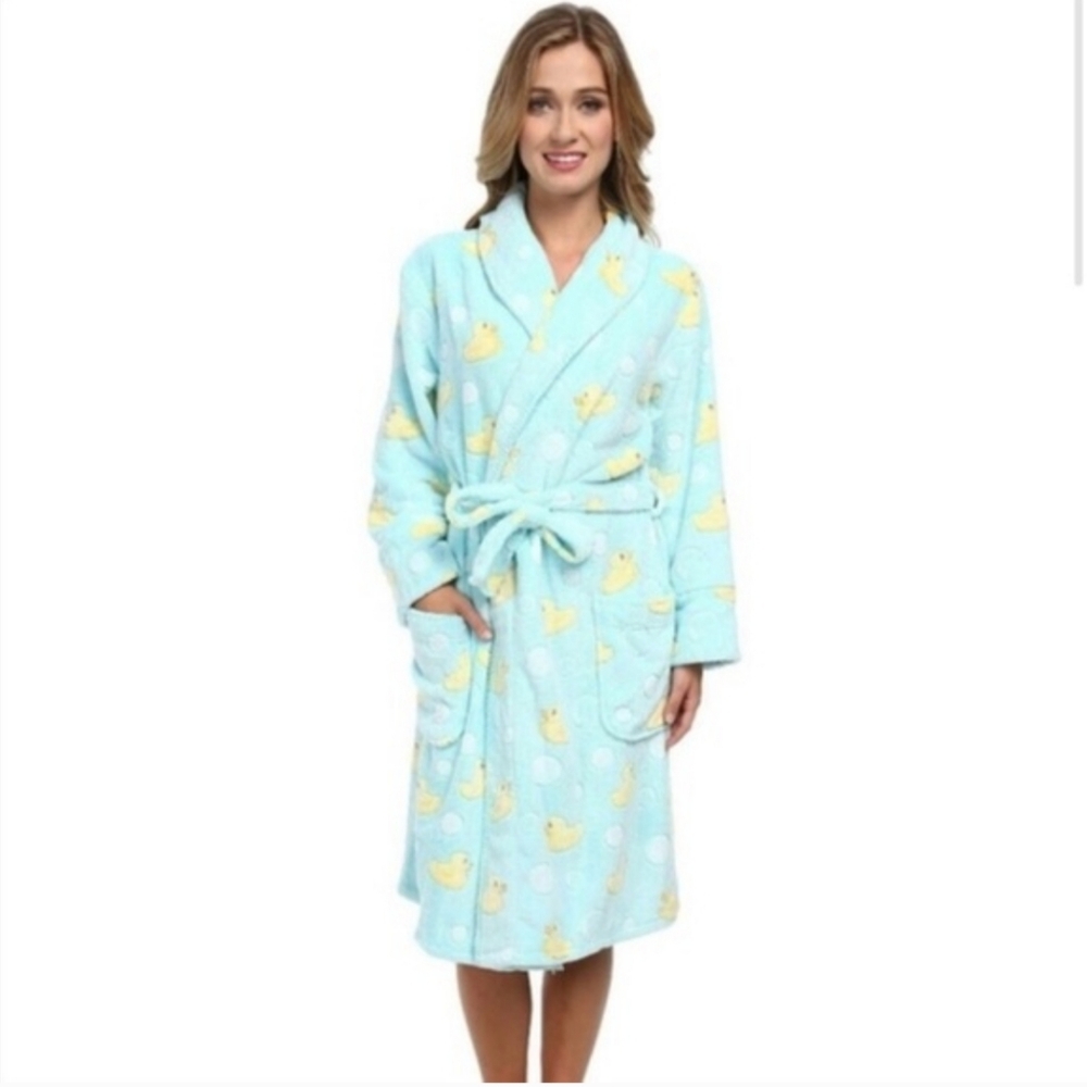 NWT P.J. Salvage Aqua Duck Robe 1X
